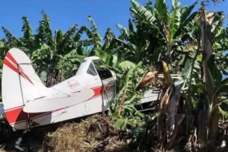 Avião agrícola cai em Corupá