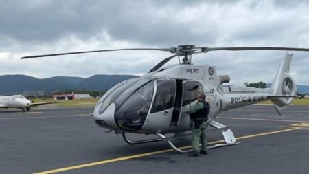 Helicóptero devolvido a chefe do PCC era utilizado no transporte de órgãos