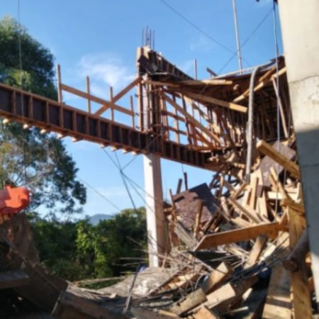Queda de laje de prédio em construção deixa cinco feridos em Itapema