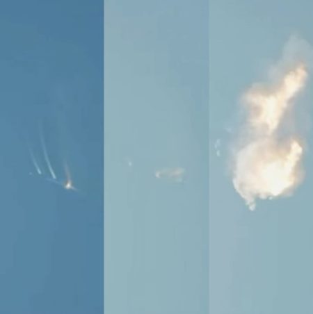 SpaceX lança maior foguete do mundo, que falha e explode no ar