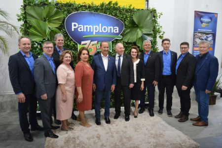 Jorginho Mello visita obra de expansão da fábrica da Pamplona Alimentos, em Presidente Getúlio