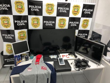 Polícia Civil apreende objetos furtados e prende autor do crime em Ibirama