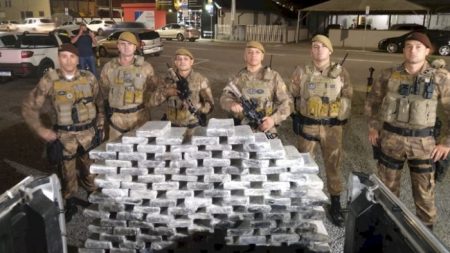 Operação conjunta resulta na maior apreensão de cocaína da história de Jaraguá do Sul