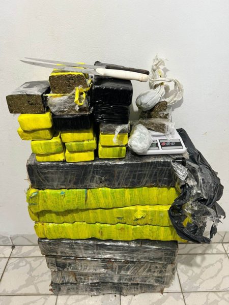 Traficante é preso com aproximadamente 100 quilos de maconha em Blumenau