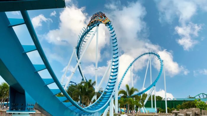 SeaWorld de Orlando surpreende com inauguração de montanha-russa em pé