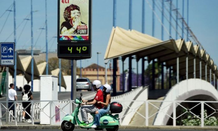 Termômetros na Espanha batem 44º C neste começo de verão