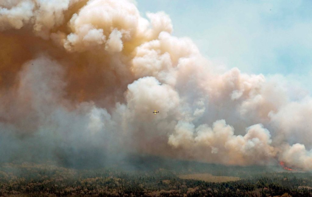 Incêndios florestais no Canadá deixam paisagens tóxicas pelos EUA