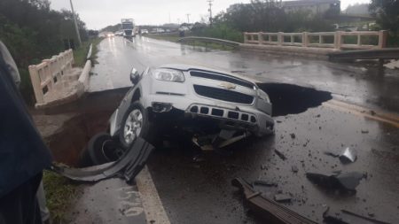 Ciclone causa estragos na região de Nova Petrópolis, no Rio Grande do Sul