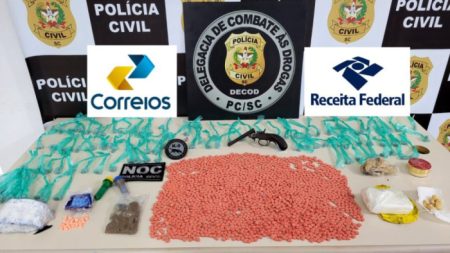 Cerca de R$ 300 mil em drogas são apreendidos em agência dos Correios catarinense