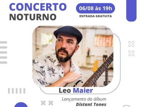 Concerto Noturno com Leo Maier e convidados acontece dia 6 em Timbó