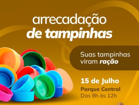 Parque Central de Timbó terá ponto de arrecadação de tampinhas PET neste sábado, 15
