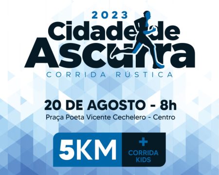 Corrida rústica Cidade de Ascurra 2023 acontece em Agosto