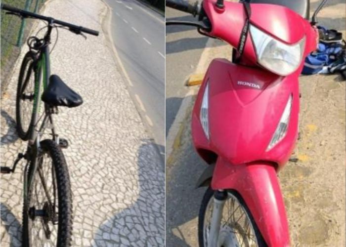Acidente de Trânsito entre motocicleta e bicicleta deixa duas mulheres feridas em Indaial