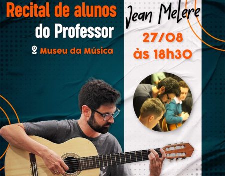Alunos do professor Jean Melere se apresentam no Museu da Música de Timbó 