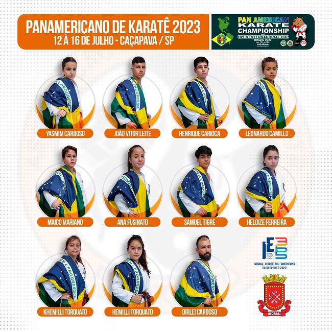 Equipe indaialense é campeã no Pan-Americano de Karatê pela Seleção Brasileira 