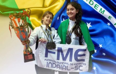 Irmãs karatecas de Indaial levam o 1º lugar no Panamericano no Chile