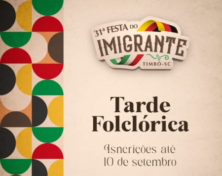 Tarde Folclórica da 31ª Festa do Imigrante está com inscrições abertas