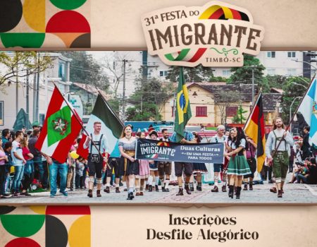 Inscrições para o desfile da 31ª Festa do Imigrante de Timbó estão abertas