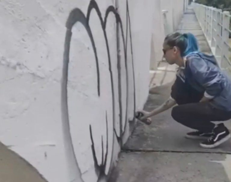 Autora de pichação na Ponte dos Arcos já foi homenageada pela Prefeitura de Indaial