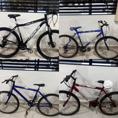 PM encontra bicicletas sem registro de furto ou roubo em Timbó e busca pelos proprietários