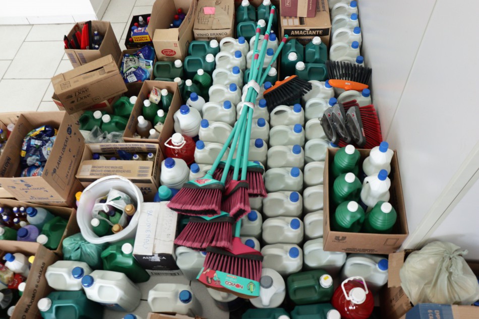 25 toneladas de donativos para famílias afetadas pelas chuvas no RS são arrecadados em Blumenau