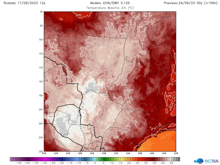 Calor extremo: Brasil pode ter temperaturas de até 45ºC em pleno inverno