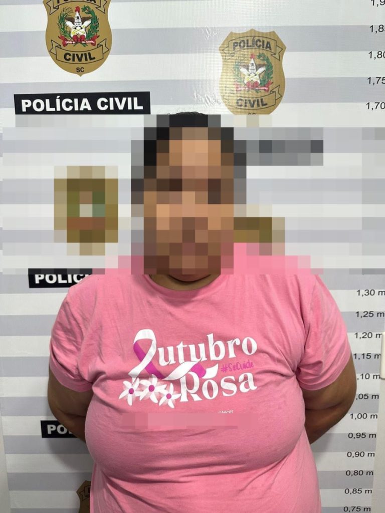 Mulher investigada por tráfico, associação ao tráfico e organização criminosa é presa pela Civil em Ascurra 