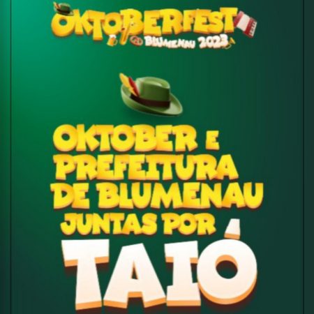 Solidariedade marca a 38ª Oktoberfest Blumenau com campanha de doações para Taió