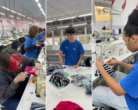 Estudantes do SENAI produzem 1000 toucas e turbantes para mulheres que enfrentam o câncer de mama
