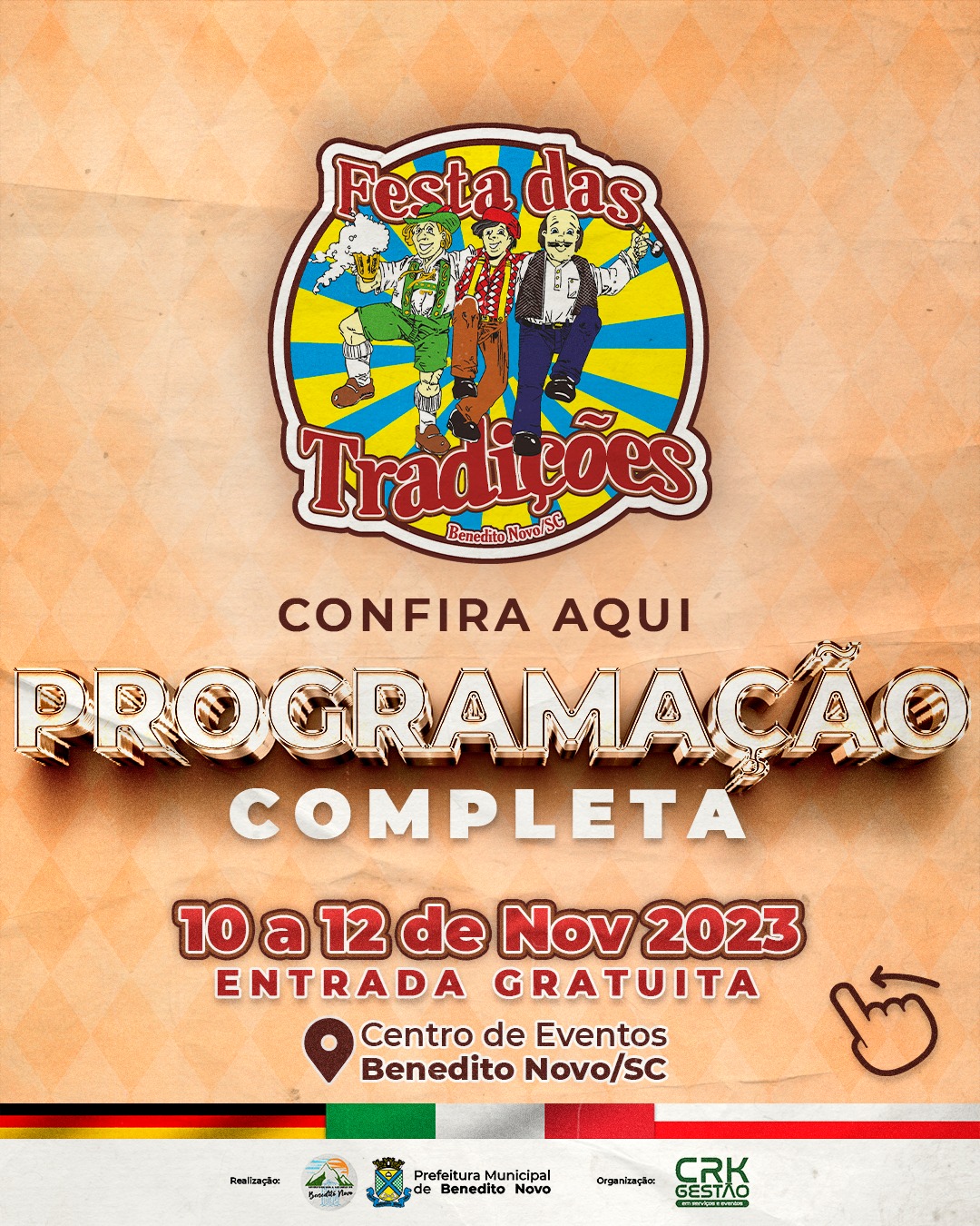 Confira a programação completa da Festa das Tradições 2023 em Benedito Novo