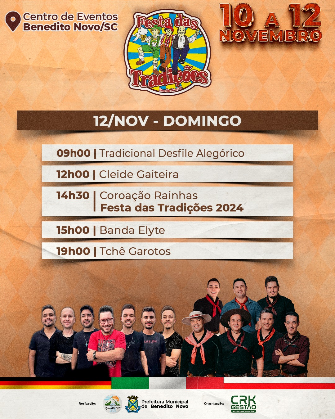 Confira a programação completa da Festa das Tradições 2023 em Benedito Novo