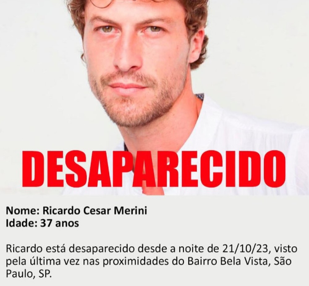 Desaparecimento de ator catarinense mobiliza polícia em São Paulo