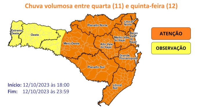 Vale do Itajaí em Alerta: Previsão indica chuvas intensas e risco de inundações 