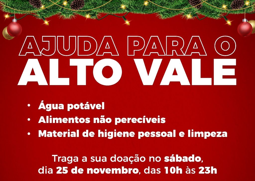 Prefeitura de Timbó promove campanha solidária para vítimas da enchente no Alto Vale do Itajaí