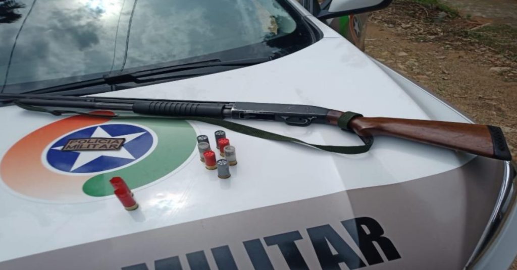 Homem dispara arma de fogo no Ribeirão das Cabras em Ascurra e acaba detido