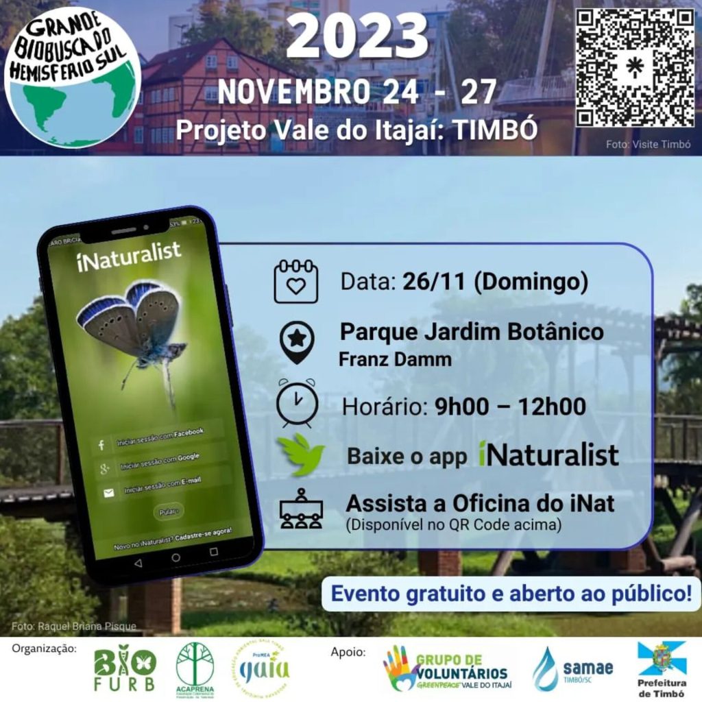 Timbó participará pela 1° vez da Grande Biobusca do Hemisfério Sul