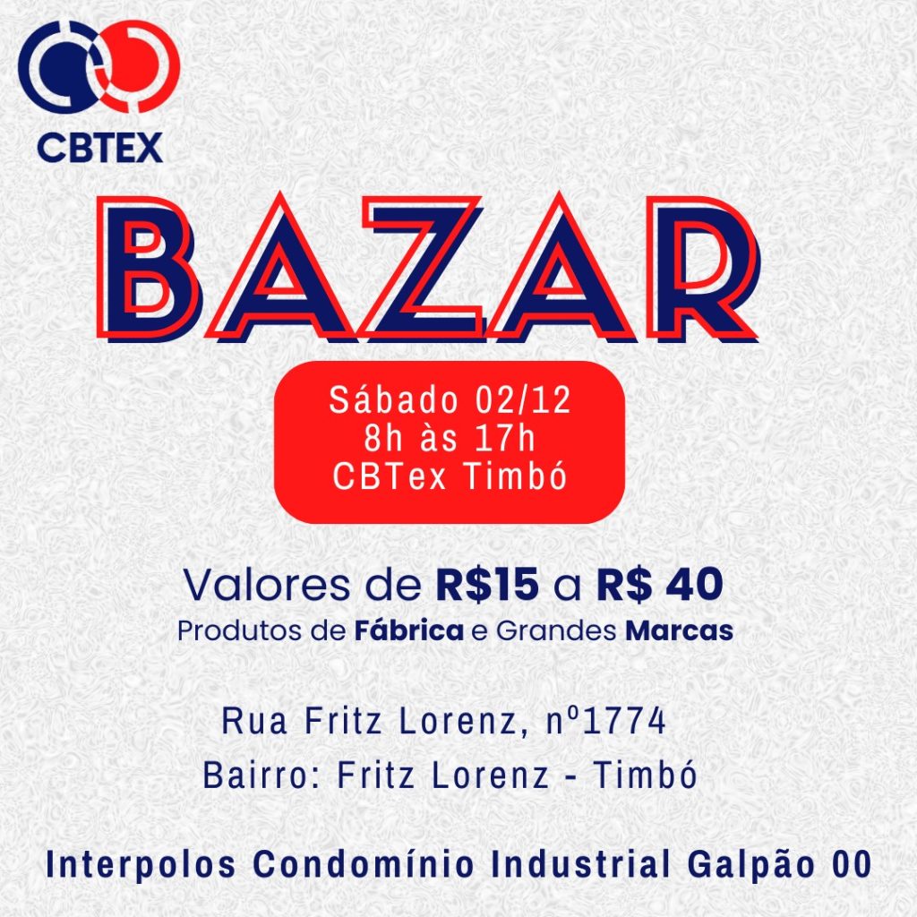 Oportunidade de moda e preços incríveis no bazar CBTEX em Timbó