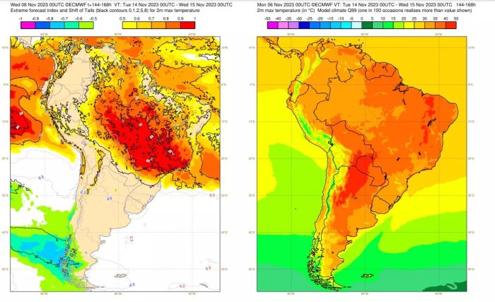 Brasil enfrenta onda de calor intensa com temperaturas até 15ºC acima da média histórica 