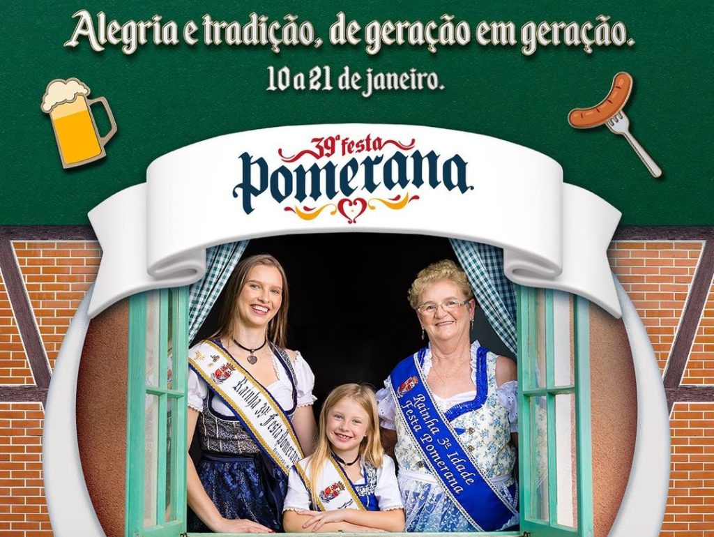 39ª Festa Pomerana celebra os 200 anos da imigração alemã no Brasil