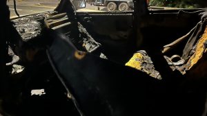 Incêndio em veículo mobiliza o Corpo de Bombeiros durante a noite de quarta em Timbó 