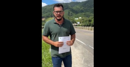 Em vídeo, prefeito de Apiúna declara: 'temos a pior ponte do país'