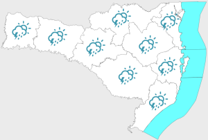 Previsão do Tempo: Fim de semana com variação de condições em Santa Catarina