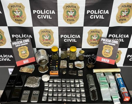 Polícia Civil realiza operação contra o tráfico de drogas e crime organizado em Blumenau