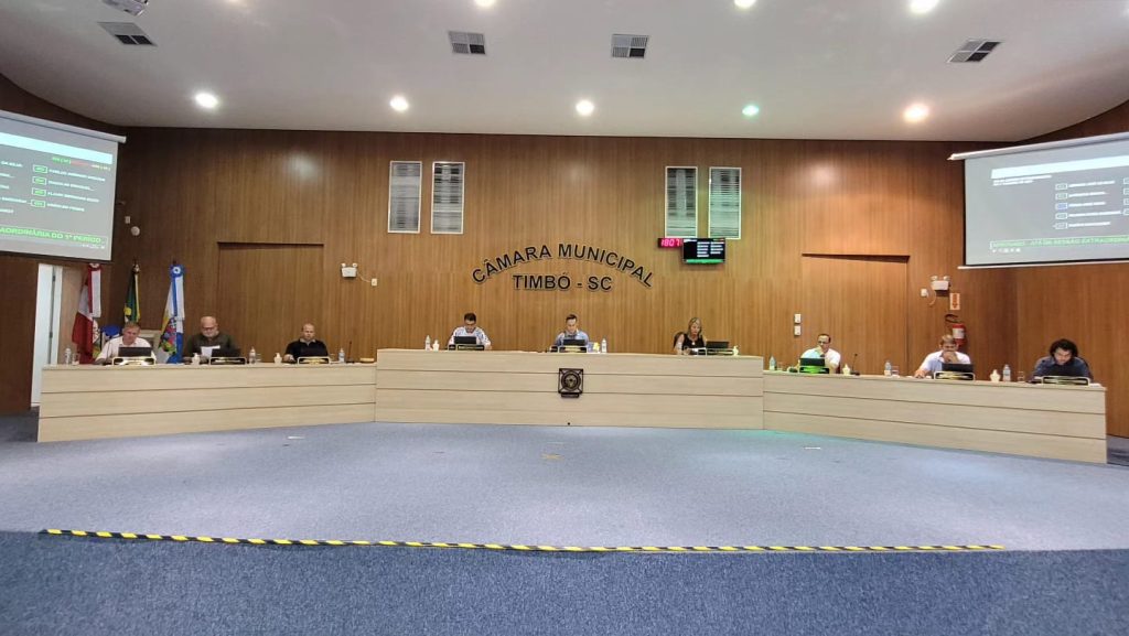 Vereadores de Timbó debatem pautas municipais na 1ª Sessão Ordinária de 2024