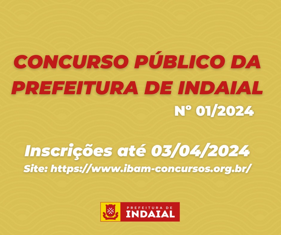 Prefeitura de Indaial anuncia concurso público com salários de até R$ 9.400