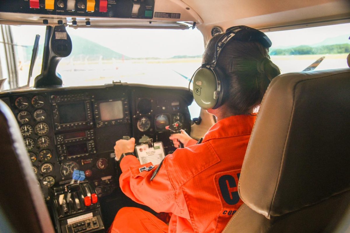 CBM tem a 1ª mulher piloto de avião da Segurança Pública de SC
