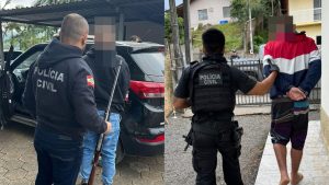 Em Ascurra, 2 são presos por tráfico de drogas e posse irregular de arma de fogo 