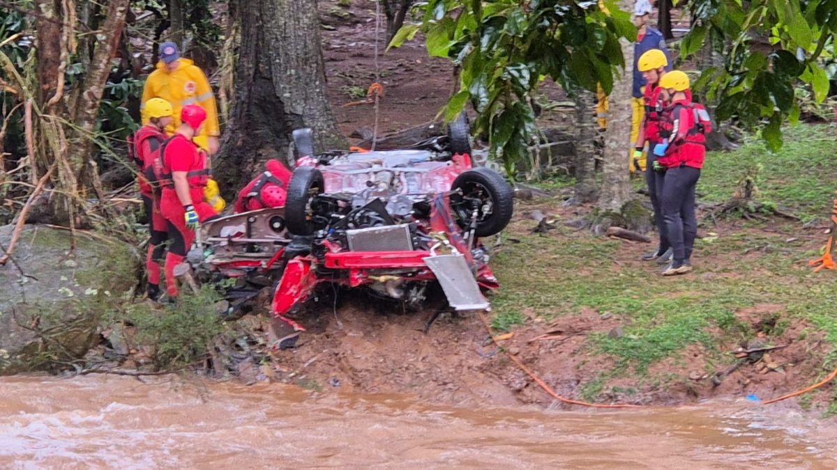 Idoso de 61 anos é encontrado morto após veículo ser arrastado por enchente em Ipira 