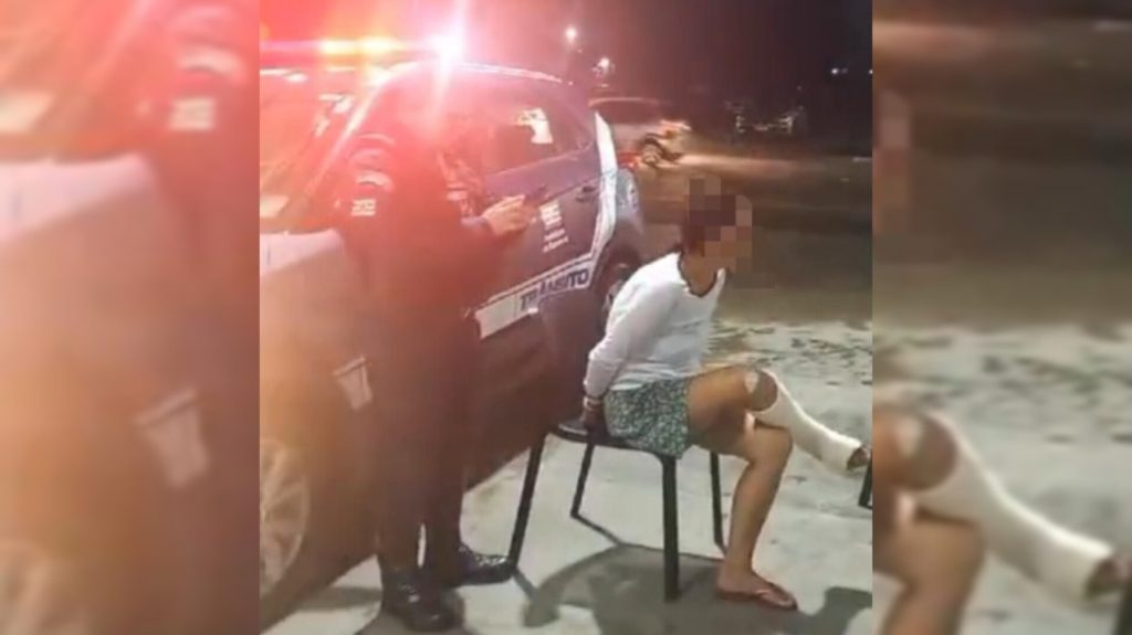Após furtar celular de paciente em hospital de Blumenau, mulher com perna engessada é presa