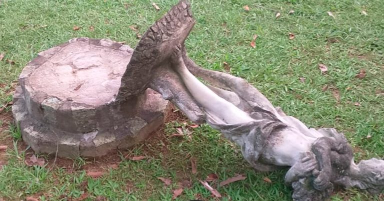 Após a destruição de duas estátuas, Parque Malwee em Jaraguá do Sul fecha em protesto contra o vandalismo
